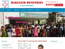 Tablet Screenshot of mahanaimministries.org